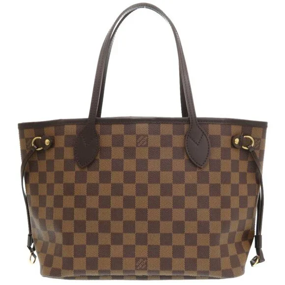 LOUIS VUITTON Brown Damier Neverfull PM Tote Bag - Picture 3 of 10